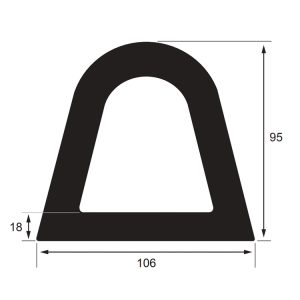 105X90 DOCKING RUBBER