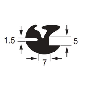 G 8 GLAZING RUBBER