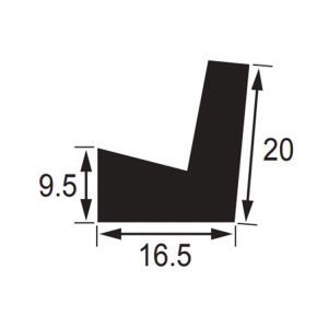 L D1061 DOOR SEAL L-SHAPE