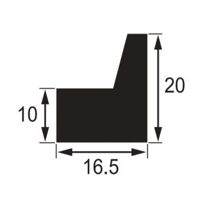 L D1203 DOOR SEAL L-SHAPE